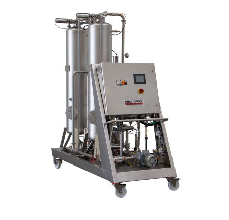 DTX resine skids for wine stabilization